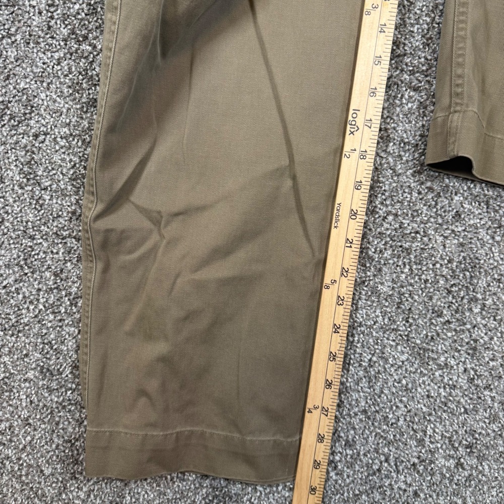 Polo Ralph Lauren Mens Khaki Tan Cotton Twill Cargo Pants 33x30 Straight‎ Leg - Picture 7 of 10